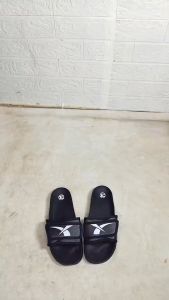 Promo Terlaris Sandal Slop - Sandal Slide Rbk Sintetis - Sandal Karet - Distro Casual - Sandal Pria - Wanita Dewasa Sol Hitam size 39 - 43