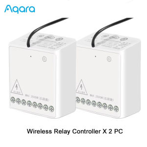 Aqara | Aqara Zigbee Two-way Relay Module 2 Channel Smart Switch Timer Works Mijia Homekit APP Max 2500W
