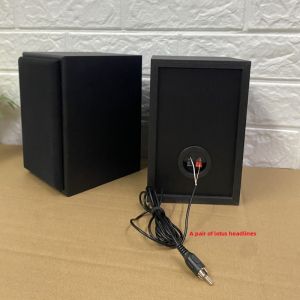 Wooden 3 Inch Satellite Speaker Subwoofer Cannon Surround Sound Left Right Channel Home Theatre Computer Multimedia Audio Box