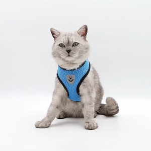 Dog Harness with Leash Set Breathable Mesh Adjustable No Pull Vest Reflective for Small Medium Large Dogs Puppy Cat Rabbit Pet Traction Strap Complete Set