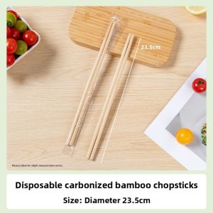 MEIDI | Extra Long & Thick Bamboo Disposable Chopsticks Red