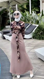 Rok Duyung Span Rok Panjang Wanita Mermaid Scuba Premium