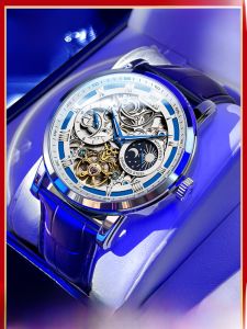 Genuine Goods Olevs Men Watch Mens Automatic Mechanical Watch New Arrival Student Cut Out Tourbillon Luminous Watch