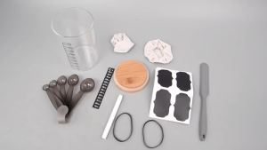 Sourdough Starter Jar Kit 900ml Clear Glass Sourdough Starter Container Baking Fermentation Jars Food Storage Kitchen Tools
