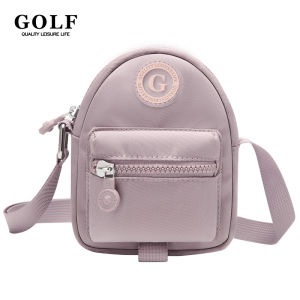 GOLF QUALITY Ladies Small Sling Bag for Phone Mini Crossbody Bag Cute Cross Shoulder Bags Women Fashion Waterproof Handphone Pouch Lightweight Pink Black Apricot