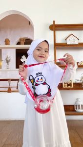 kerudung anak instan mixue / hijab jersey mixue 3-7thn