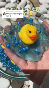 Duck Bath Ball Slime Clear Slime Bebek slime kit slime boba slime tofu slime activator