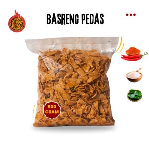 Basreng Pedas Daun Jeruk Renyah Gurih Basreng Viral 500gram