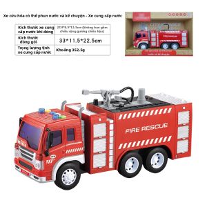 Đồ Chơi Xe Cứu Hỏa Phun Nước Phát Nhạc & Kể Chuyện