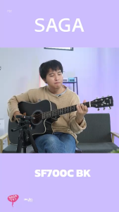 กีตาร์โปร่ง " SF700 C BK " สีดำ เข้ม โทนเสียงใหม่ ประกายกว่าเดิม