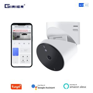 Dụng Cụ Mở Cửa Nhà Để Xe Thông Minh GIRIER Có Kết Nối WiFi Với Màn Hình Camera 1080P Tính Năng Đàm Thoại 2 Chiều Hoạt Động Với Alexa & Hey Google