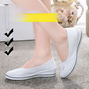 รองเท้าผู้หญิง รองเท้าเต้นรำ รองเท้าพยาบาล รองเท้าผ้าแบบสวมสบาย รองเท้าผ้าใบ ส้นเตี้ย พื้นยาง รองเท้าทำงานในโรงพยาบาล