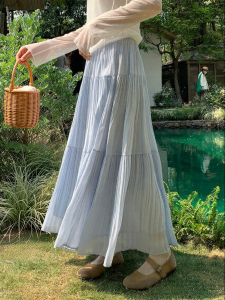imimtuan | Chân Váy Vintage Rộng Rãi Phong Cách Hàn Quốc Mới Mùa Hè Năng Động Giúp Gọn Người