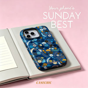 Potdemiel | Frog Parachute For 2 in 1 Flower Case For iPhone 17 16 15 14 13 Pro Max Luxury Phone Cover CaseChic
