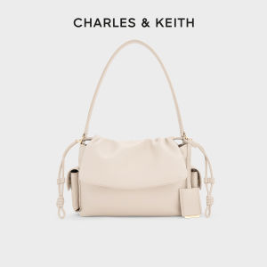 Charles & Keith | Dual Pocket Versatile Way Flap Cloud Handbag