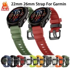 Dây Đeo Đồng Hồ Silicon QuickFit 26mm/22mm Dành Cho Garmin Fenix 7X 8 7 51mm 47mm/6X 6 Pro 5 5X Plus 3HR Tactix 8 7 - Dây Đeo Thay Thế