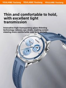 YOULANG | Huawei GT5 Pro GT4 Smart Watch Tempered Glass Screen Protector Full Cover Protection Anti-Fall Watch Face Sticker Clear HD