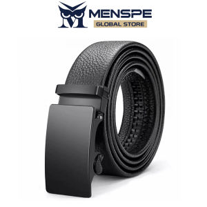 MENSPE เข็มขัดลำลองธุรกิจสำหรับผู้ชายเข็มขัดหัวเข็มขัดอัตโนมัติเข็มขัดกางเกงกีฬาขายาวสำหรับวัยรุ่นสายคาดเอวหนังวัวสองชั้นเข็มขัดทนทานเรียบง่าย