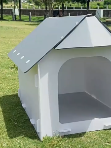 Dog House outdoor waterproof windproof Large dog house for adult big dogs Plastic rainproof cat houses Universal in all seasons Removable Washable Pet kennel