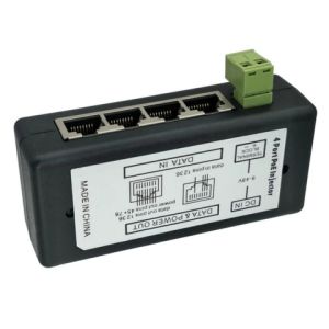 POE Injector 4Ports POE Splitter for CCTV Network POE Camera Power Over Ethernet Box