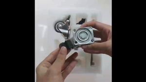 Engsel Meja Putar + Roda Set Engsel Meja Lipat Swivel Tarik Dorong Hemat Ruangan Lipat Fold Alat