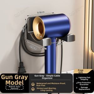 MOSHANG | Aluminum No-Drill Bathroom Wall Mount Organizer