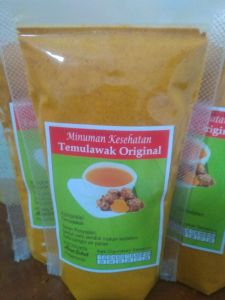temulawak bubuk original 100%tanpa campuran/serbuk/bubuk temulawak murni/herbal temulawak non gula