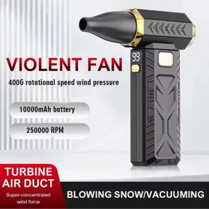 M18 Brushless Turbo Blower Jet Fan 400000RPM Powerful Electric Portable Dust Cleaner Type-C Charging Violent Fan