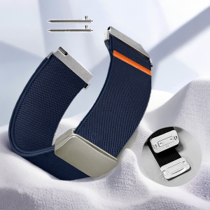 Vòng Đàn Hồi Nylon Từ Tính Tương Thích Với Samsung Watch 7 6 5 4 Garmin Amazfit Huawei Xiaomi - Dây Đeo Đồng Hồ Có Thể Điều Chỉnh 18/20/22mm