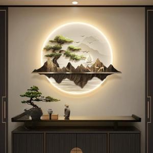 Illuminated Guest Welcoming Pine Mountain Scenic Wall Art