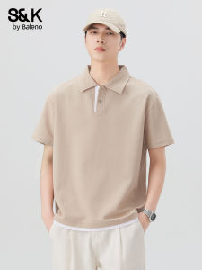 BALENO | Relaxed Fit Short Sleeve Polo Shirt Simple Style