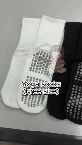 stoking grip budak stoking grip bola stoking lelaki grip stokin yoga antislip women pilates yoga socks silicone base sport socks high elastic socks mid calf women socks