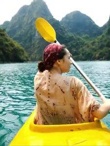 Mái chèo thuyền Sup Mái chèo thuyền Kayak có 2 đầu chắc chắn