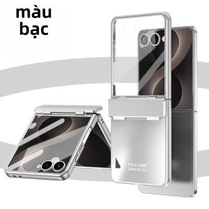 LS | Ốp Bảo Vệ Bản Lề Chống Sốc Samsung Galaxy Z Flip Vỏ Bảo Vệ Mạ Điện Cho Các Mẫu 8 7 6 5 4 3 Chống Trầy Xước Chống Trượt