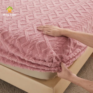 Teflon Coral Fleece Mattress Cover Milk Bed Flannel Protective Single Piece Sheet