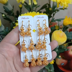 [ B1293 ] Đôi bông tai nữ xuping kiểu dáng túi tiền vàng treo 07042022- Mang đi chơi đi tiệc rất đẹp bông tai đẹp bông tai dễ thương - Tubicony
