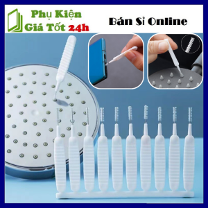SET 10 Cọ Vệ Sinh Vòi Sen  Tai Nghe  Lỗ Loa Tiện Lợi - Bàn Chải Làm Sạch Đầu jack Cắm  Khe Hở Điện Thoại Chống Nghẹt Diệt Khuẩn