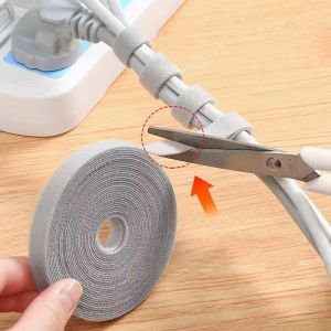 1/3/5M Cable Organizer Cable Management Wire Winder Tape Earphone Mouse Cord Management Ties Protector For iPhone Xiaomi Samsung