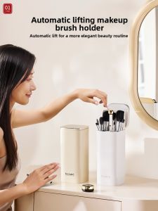 Dustproof Press Cover Makeup Brush Organizer
