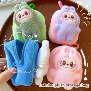 Portable Plush Coin Purse PoP Mart LABUBU Cartoon New Trendy Women Earphone Storage Bag