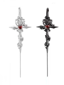 Forlorn Rose เจาะหู Studs Cool หวาน Neutral ดีไซน์ High End Dark โบฮีเมียต่างหูแฟชั่นสําหรับหญิงใหม่ในสต็อก