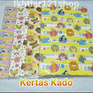 Paket 10 Lembar Kertas Kado Kiky/SIDU Murah berkualitas