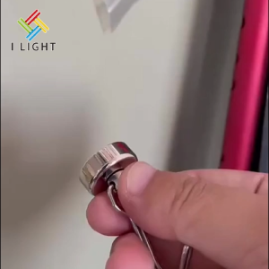(Fast Delivery)Strong Magnetic Hook Silver/Black Powerful Neodymium Magnet Rotating Hooks Household Refrigerator Key Hooks