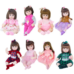 【New Arrival】 Educational Vinyl 45cm Baby Doll Toddler Reborn Sleeping Doll for Kids Play and Learning