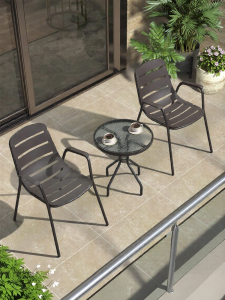 ZIYE | Purple Leaf Iron Garden Table and Chair Set