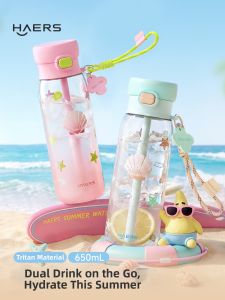 HAERS | Stylish Portable Large Capacity Straw Cup Tritan