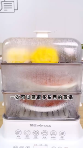 [SG STOCK] 40L MultiFunction Steamer Cooker 3 Layer Food Steamer Super large Egg Steamer Stainless Steel Cooker Steamer