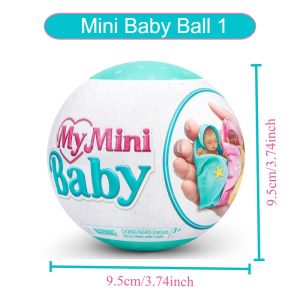 Zuru 5 Surprise Brand Doll Series My Mini Silicone Realistic Mystery Capsule Collection Mini Novelty Toy Gifts