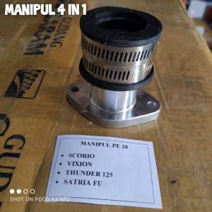 Intake Manifold Manipul Manipol Satria fu Vixion Scorpio Thunder 125 Pe28 Intake28