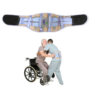 Ehucon Caregiver Lumbar Support Belt Lower Back Brace Gait Belt Patient Transfer Belt Lifting Assist Belt for Patient Transfer